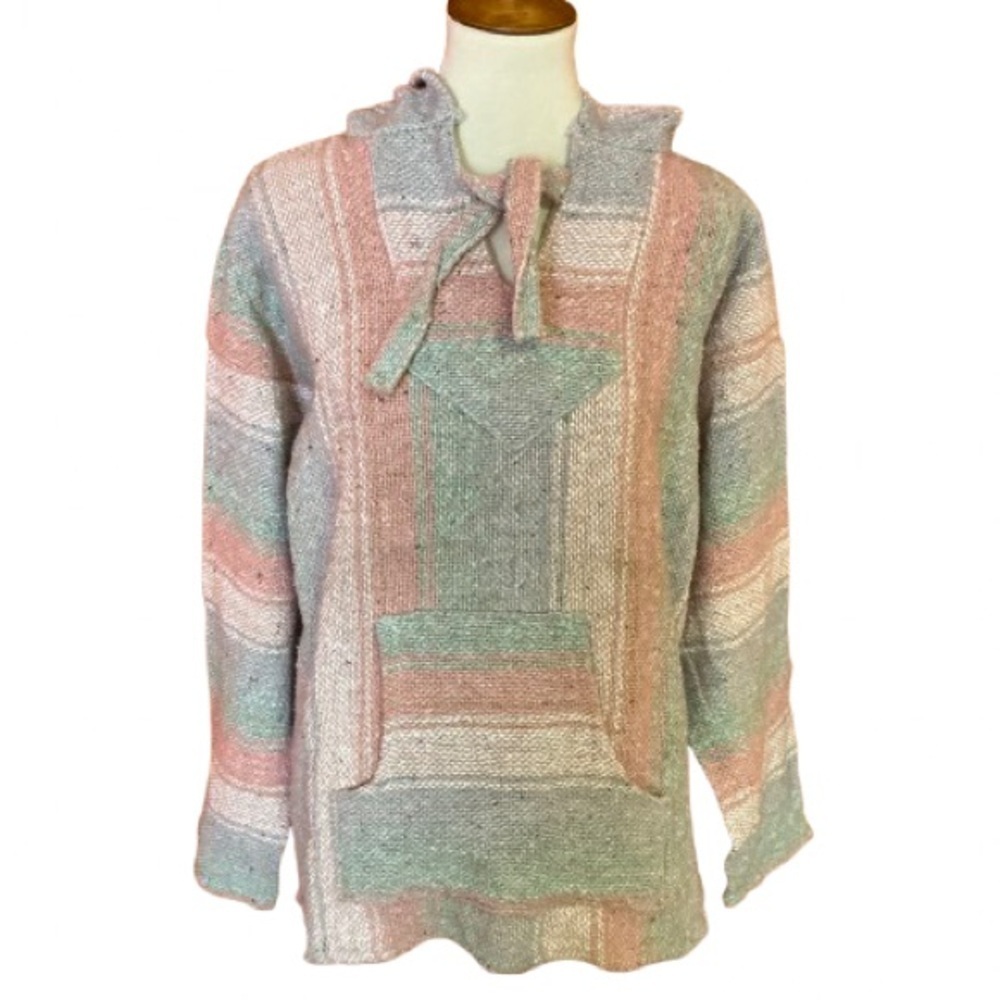 Vtg Y2K girly colors Baja hoodie